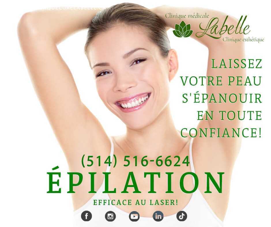 ÉPILATION EFFICACE AU LASER!