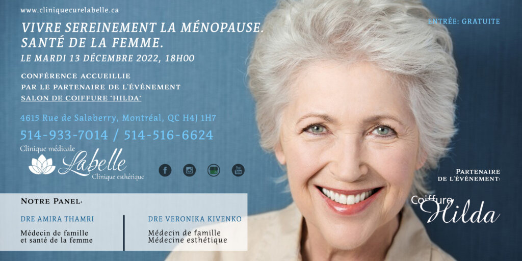 CONFÉRENCE «VIVRE SEREINEMENT LA MÉNOPAUSE. SANTÉ DE LA FEMME.»