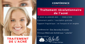 Conférence en ligne "Traitement révolutionnaire de l'acné »