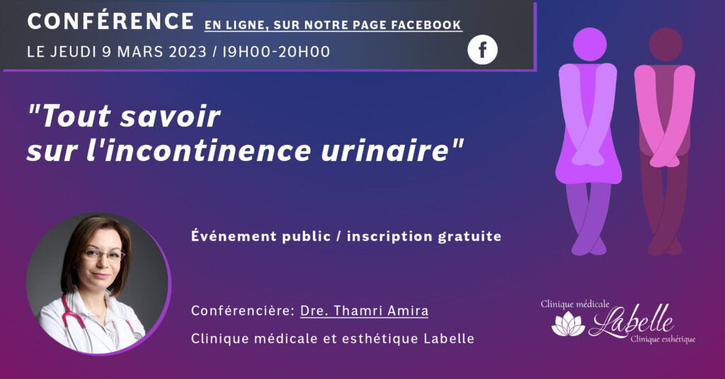 Tout savoir sur l'incontinence urinaire